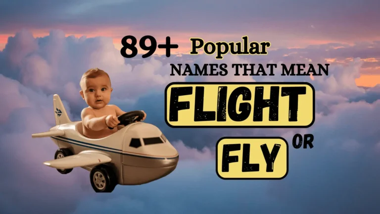 89+ Popular Names That Mean Flight or Fly