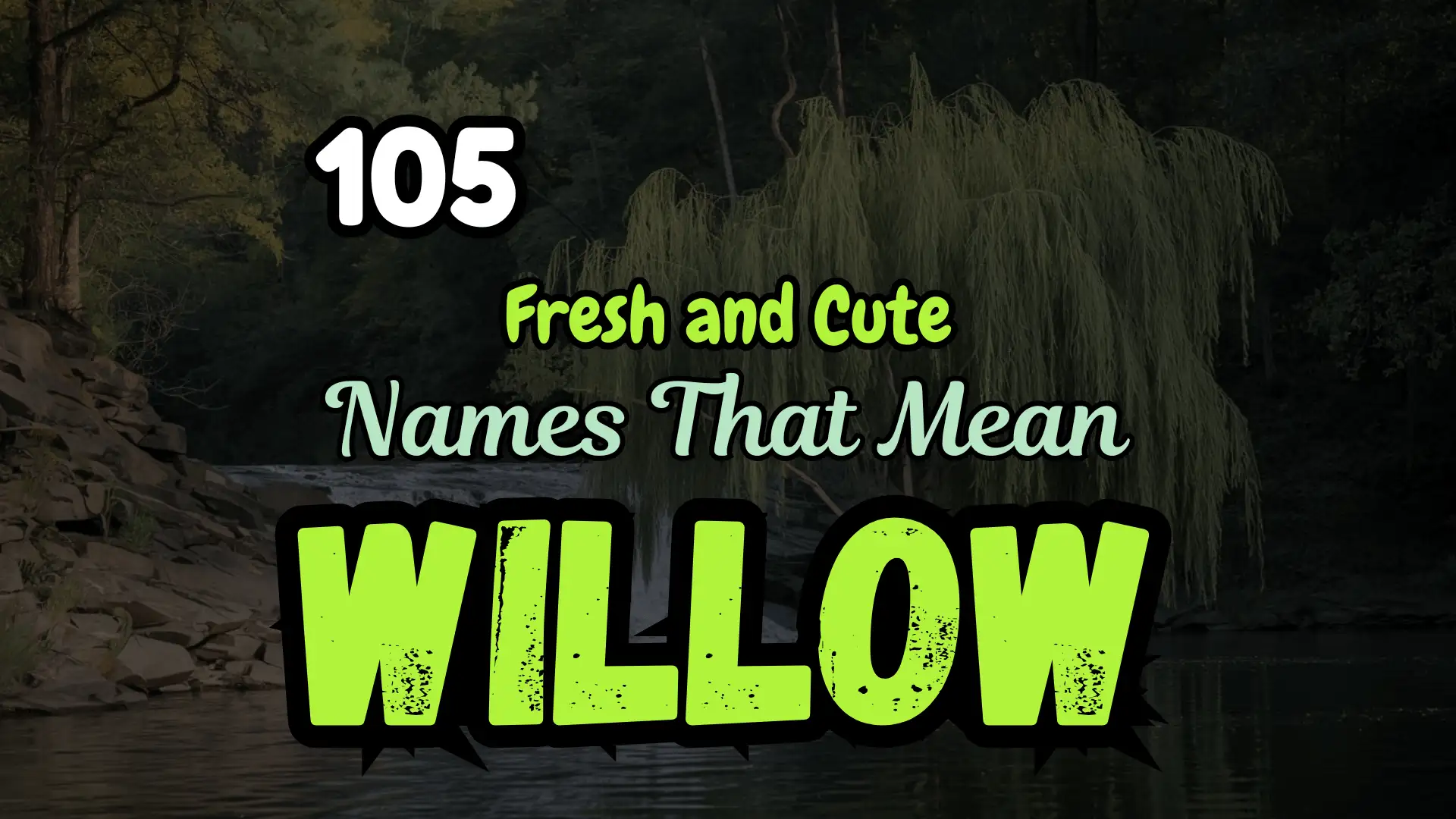 105 Fresh and Cute Names That Mean Willow